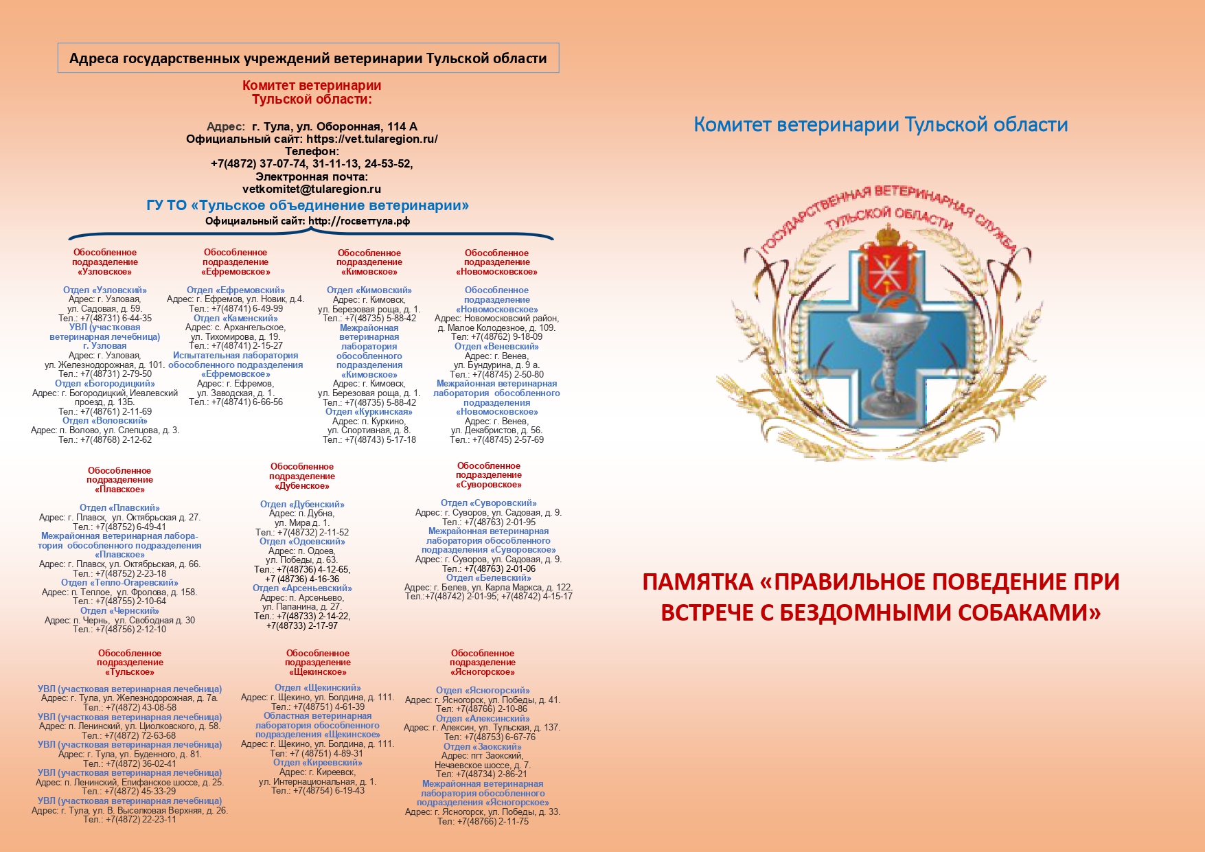 Памятка &quot;Правильное поведение при встрече с бездомными собаками&quot;.