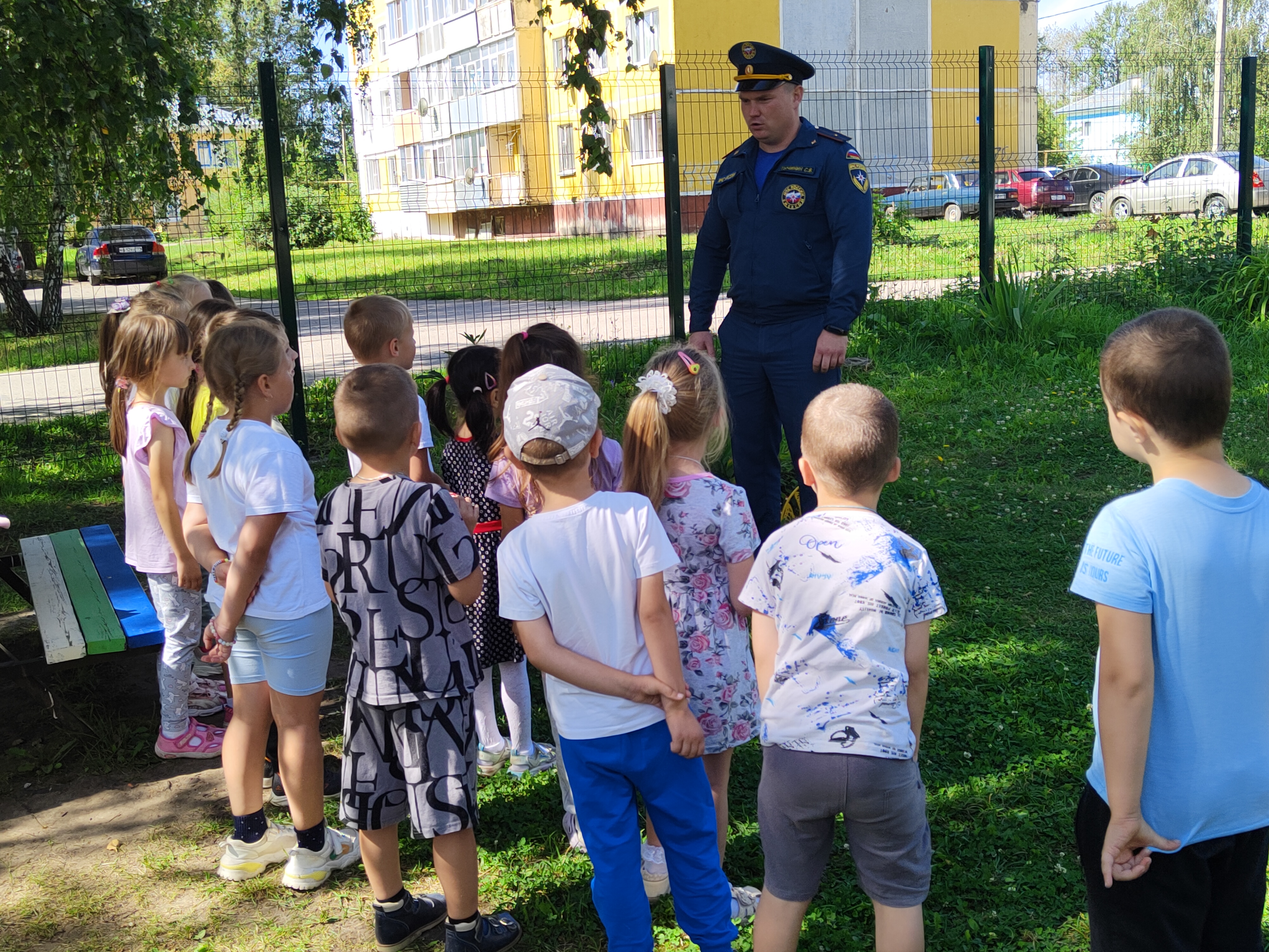 В детском саду &quot;Берёзка&quot;, прошло тренировочное занятие по эвакуации детей и работающего персонала в случае пожара..
